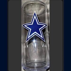 Official Wonky Ware NFL Football Dallas Cowboys Drinking Glass Brand New USA MDE